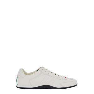Gucci Men Sneakers 'Elan New' White With Black Leather Details For Women